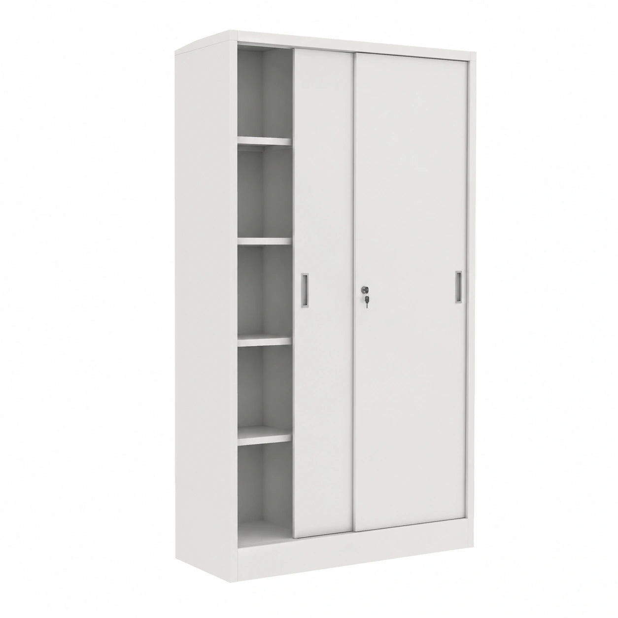 ITALFROM Armadio Metallico da Ufficio con Ripiani Regolabili, 120x45x250 cm, Consegna in 30 Giorni