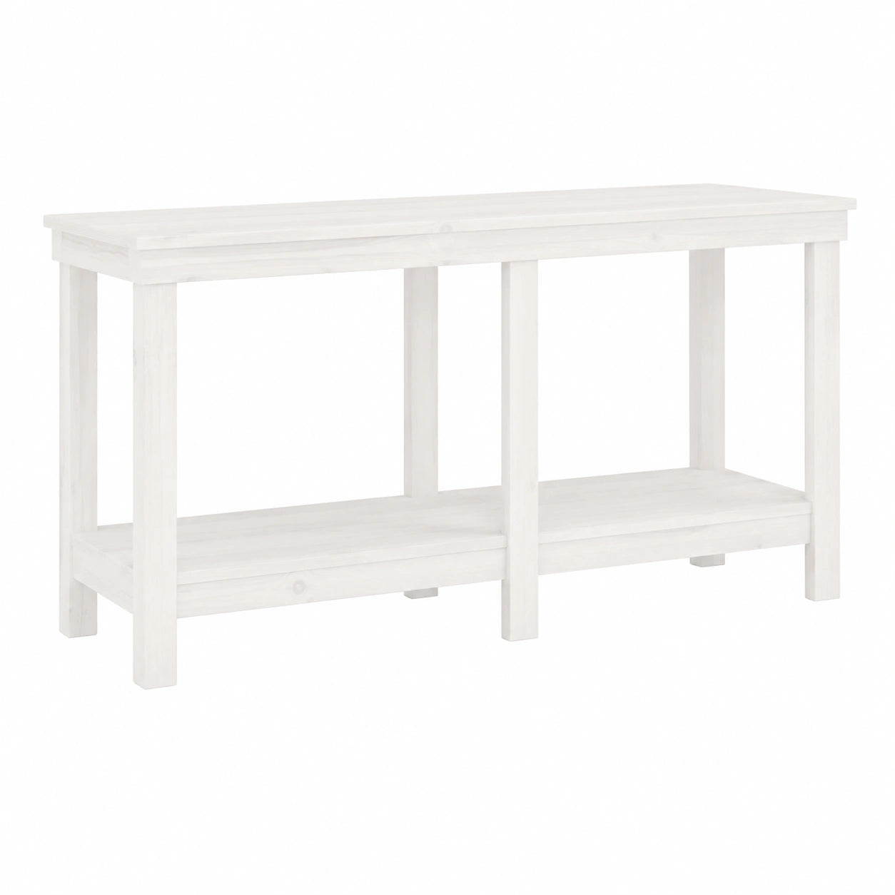 Banco da Lavoro in Legno di Pino Bianco 140x50x80 cm