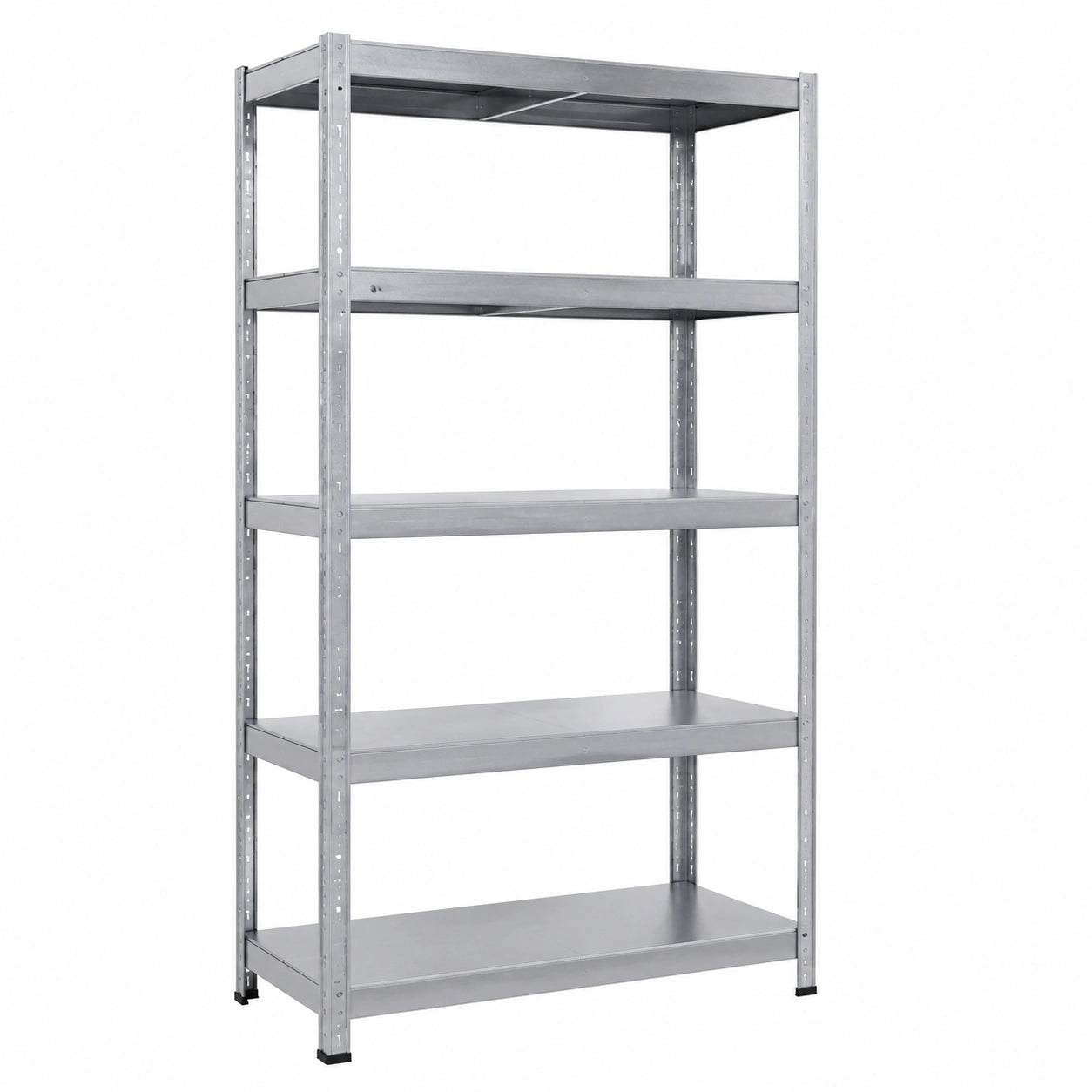 Scaffalatura in Metallo a 5 Ripiani Alta Capacità L100xP40xH195 cm Zincata