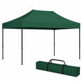 Gazebo Impermeabile Professionale 3x4,5m Verde Richiudibile e Pieghevole