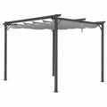 Pergola Gazebo 3x4 m in Acciaio Inossidabile con Telo Impermeabile, Ideale per Giardino e Terrazza