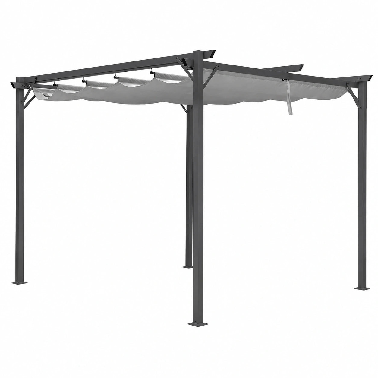 Pergola Gazebo 3x4 m in Acciaio Inossidabile con Telo Impermeabile, Ideale per Giardino e Terrazza