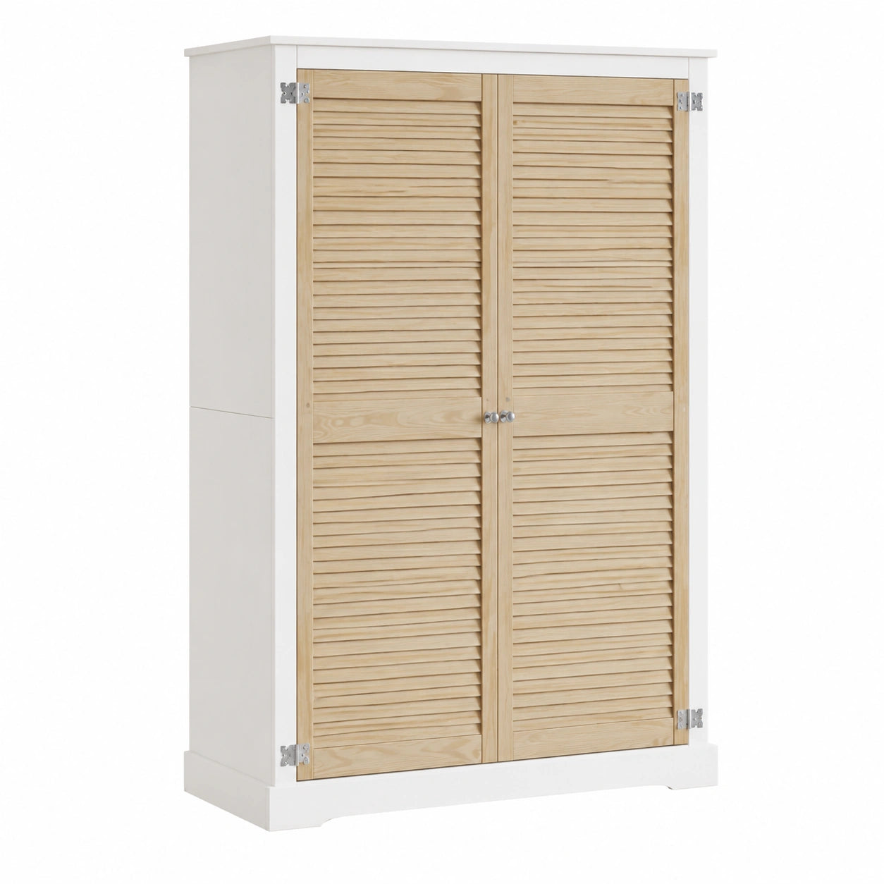 Coppia di Ante in Pino Massiccio per Armadio, 170x2,1x59,5 cm, Ideali per Soggiorno, Corridoio e Officina