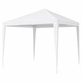 Gazebo da Giardino 3x4m Bianco Resistente all'Acqua e UV in Acciaio Antiruggine