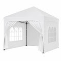 Gazebo Impermeabile 3x3m con Pareti Laterali e Sacchi di Sabbia, Ideale per Giardino