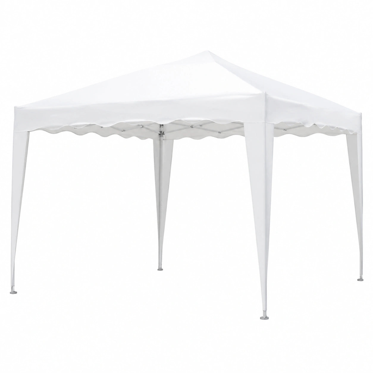Gazebo Pieghevole 3x3 per Giardino, Struttura Automatica Richiudibile, Bianco