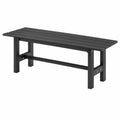 Panchina da Giardino in Metallo Verniciato a Polvere, 2 Posti, 120 cm, Nera